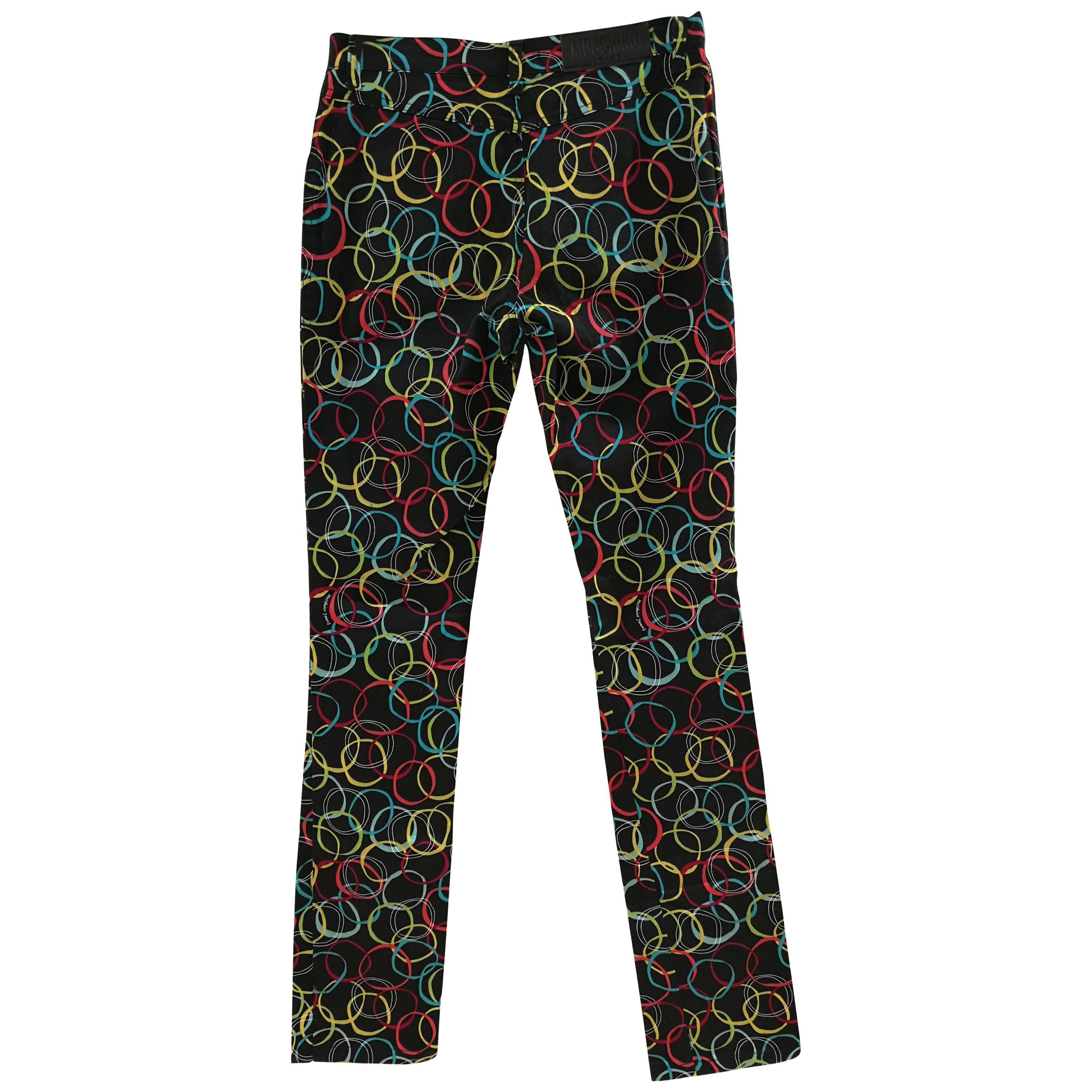 Moschino Vintage Multicoloured Trousers For Sale