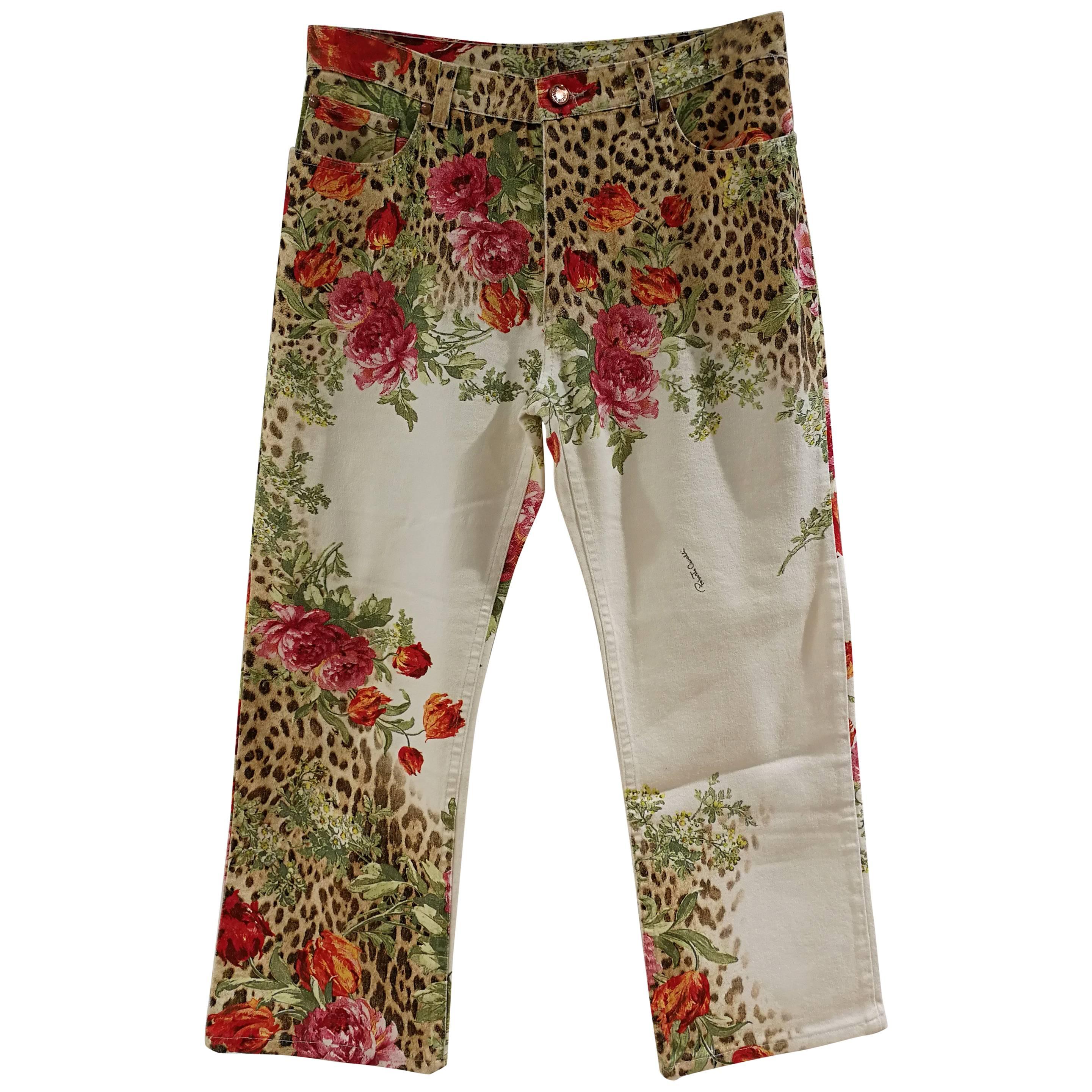 Roberto Cavalli Beije Flower Trousers