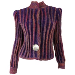 Vintage 1980's Ann Caron by Annette Pyes  Mohair Cardigan