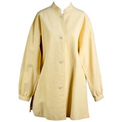 Retro Halston Dandelion Yellow Ultrasuede Jacket circa 1970s