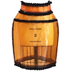 Dolce & Gabbana 2012 Runway Orange Clear PVC Skirt with Black Trim