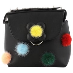 Fendi Back to School Backpack Pom Pom Leather Mini