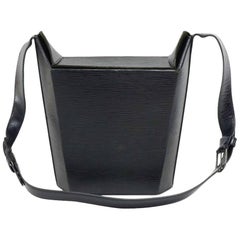 Vintage Louis Vuitton Sac Seau Black Epi Leather Shoulder Bag