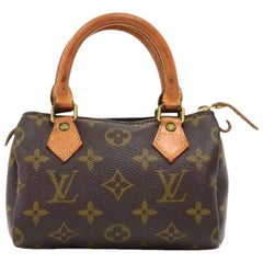 Vintage Louis Vuitton Mini Speedy Sac HL Monogram Canvas Hand Bag 