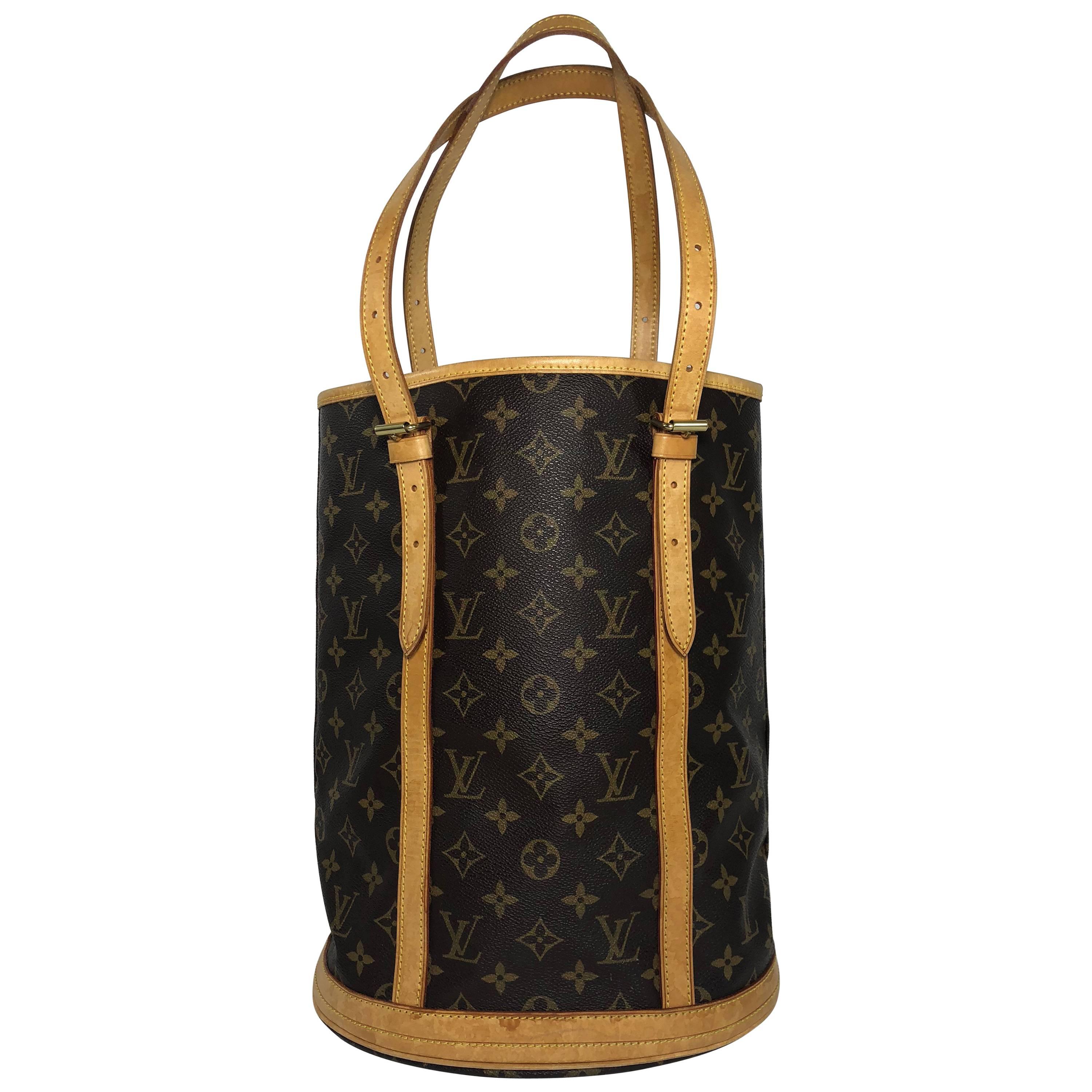 Louis Vuitton Monogram Bucket GM Shoulder Bag For Sale