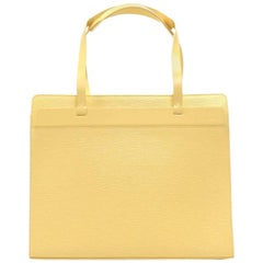 Used Louis Vuitton Croisette GM Vanilla Epi Leather Shoulder Bag 