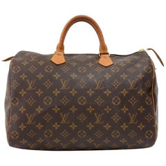 Vintage Louis Vuitton Speedy 35 Monogram Canvas City Hand Bag