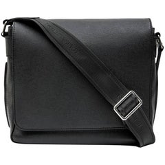 LOUIS VUITTON 'Roman' Flap Bag in Slate Color Taiga Leather