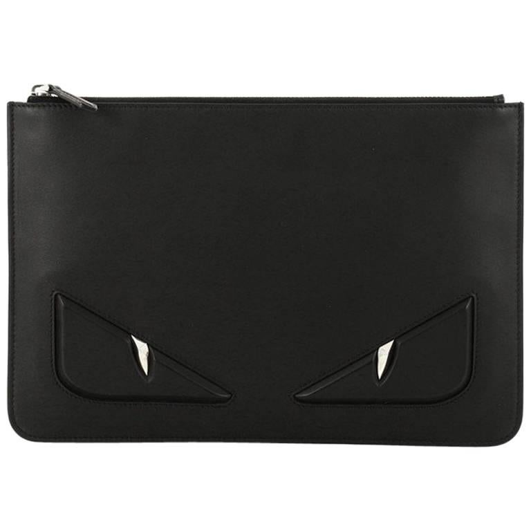 Fendi Monster Pouch Leather Medium