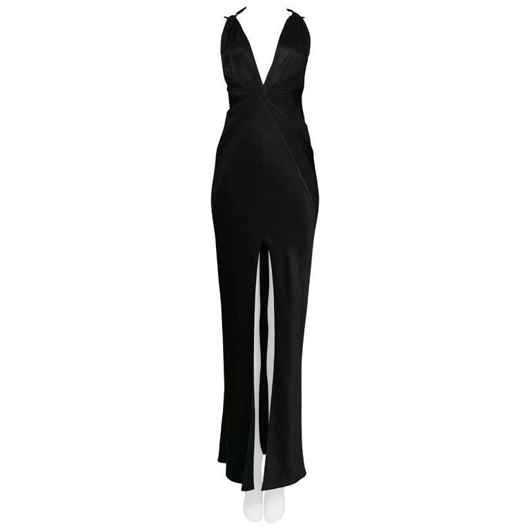 black dior gown