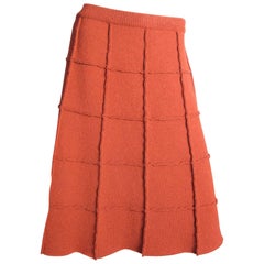 Chanel Rust A-Line Skirt 
