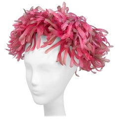 Pink Flower and Foliage Hat, 1960s 