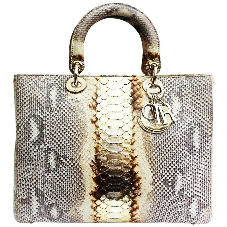 Christian Dior Lady Dior Python Bag