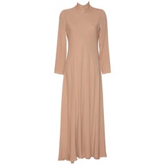 Valentino Gala Evening Long Dress Old Pink Silk 