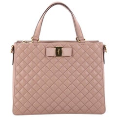 Salvatore Ferragamo Tracy Handbag Quilted Leather