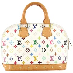 Louis Vuitton, Monogram Canvas Alma Multicolor Blanc, ru…