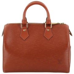 Used Louis Vuitton Speedy Handbag Epi Leather 25 