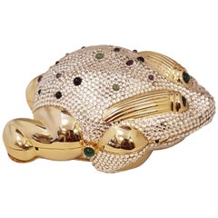 Joyful Judith Leiber Crystal Frog