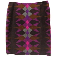 Emilio Pucci multicoloured Velvet Skirt