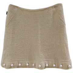 Used Moschino Wool Offwhite Skirt