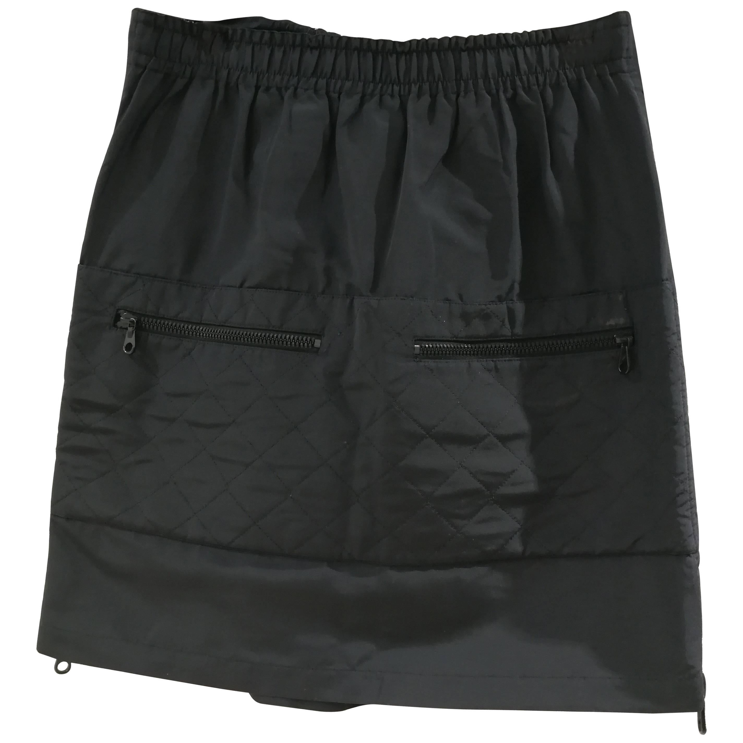Chanel Boutique Black CC Skirt