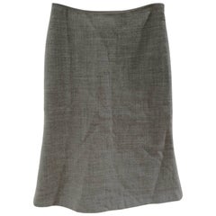 Used Moschino Grey Wool Skirt