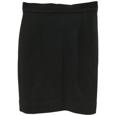 Moschino Black Wool Skirt