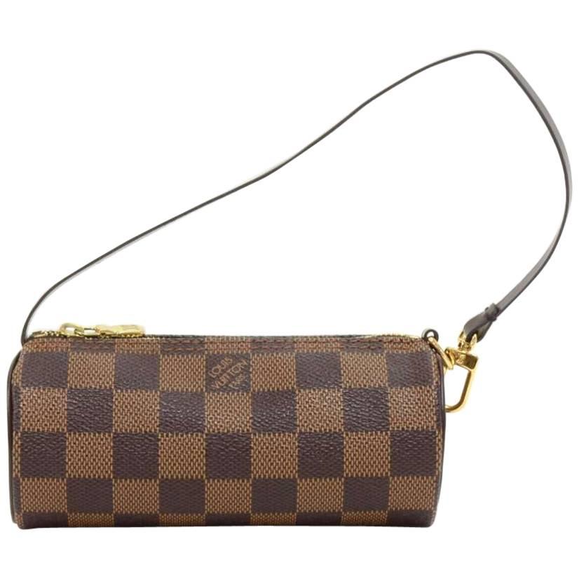 Louis Vuitton Pochette Papillon Ebene Damier Canvas Pouch