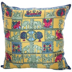 Hermes Vintage Medium "Torana" Silk Scarf Pillow  