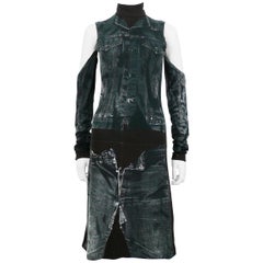 Jean Paul Gaultier Trompe L'oeil Dress with Detachable Sleeves