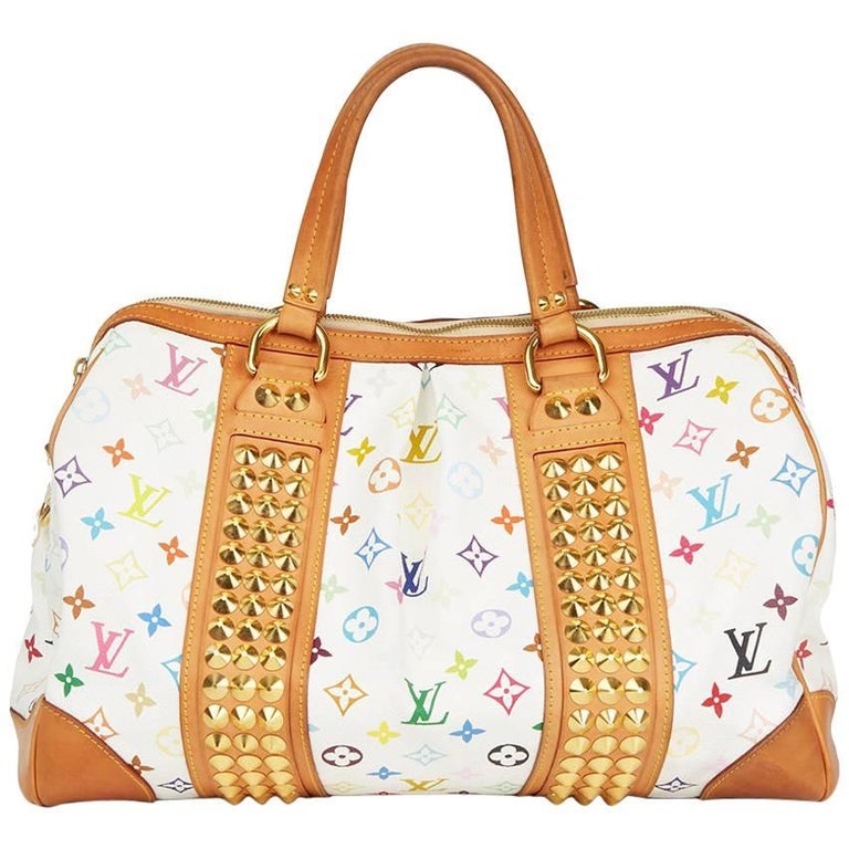 Louis Vuitton White Multicolore Monogram COURTNEY MM Bag
