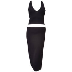 Relaxing Ralph Lauren Black & White Crisscross Straps