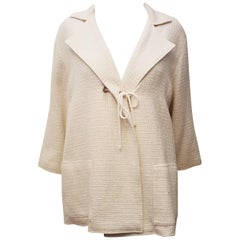 Chanel Winter White 07 Cruise Collection Tweed Jacket