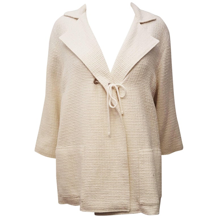 Chanel Winter White 07 Cruise Collection Tweed Jacket at 1stDibs