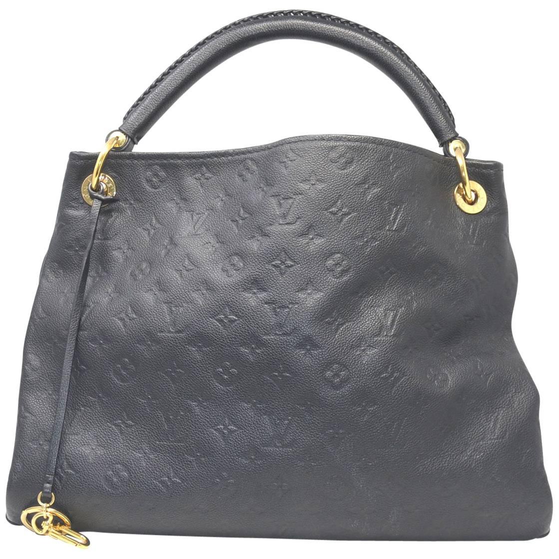 Louis Vuitton Artsy MM Black Empreinte Monogram Shoulder Bag