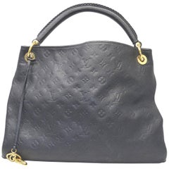 Used Louis Vuitton Artsy MM Black Empreinte Monogram Shoulder Bag
