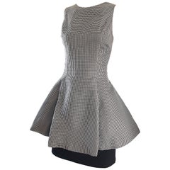 James Purcell Couture Vintage Black and White Avant Garde Dress, 1990s