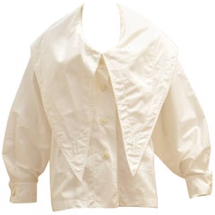 Jean-Charles de Castelbajac Shawl Collar Cotton Oversized shirt, 1980s 