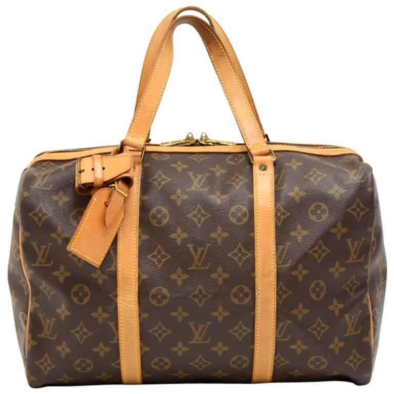 Vintage Louis Vuitton Sac Souple 35 Monogram Canvas Duffle Hand Bag