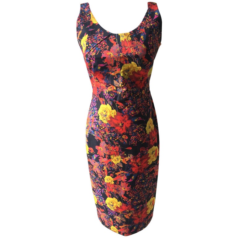 Erdem Fitted Floral Print Dress at 1stDibs