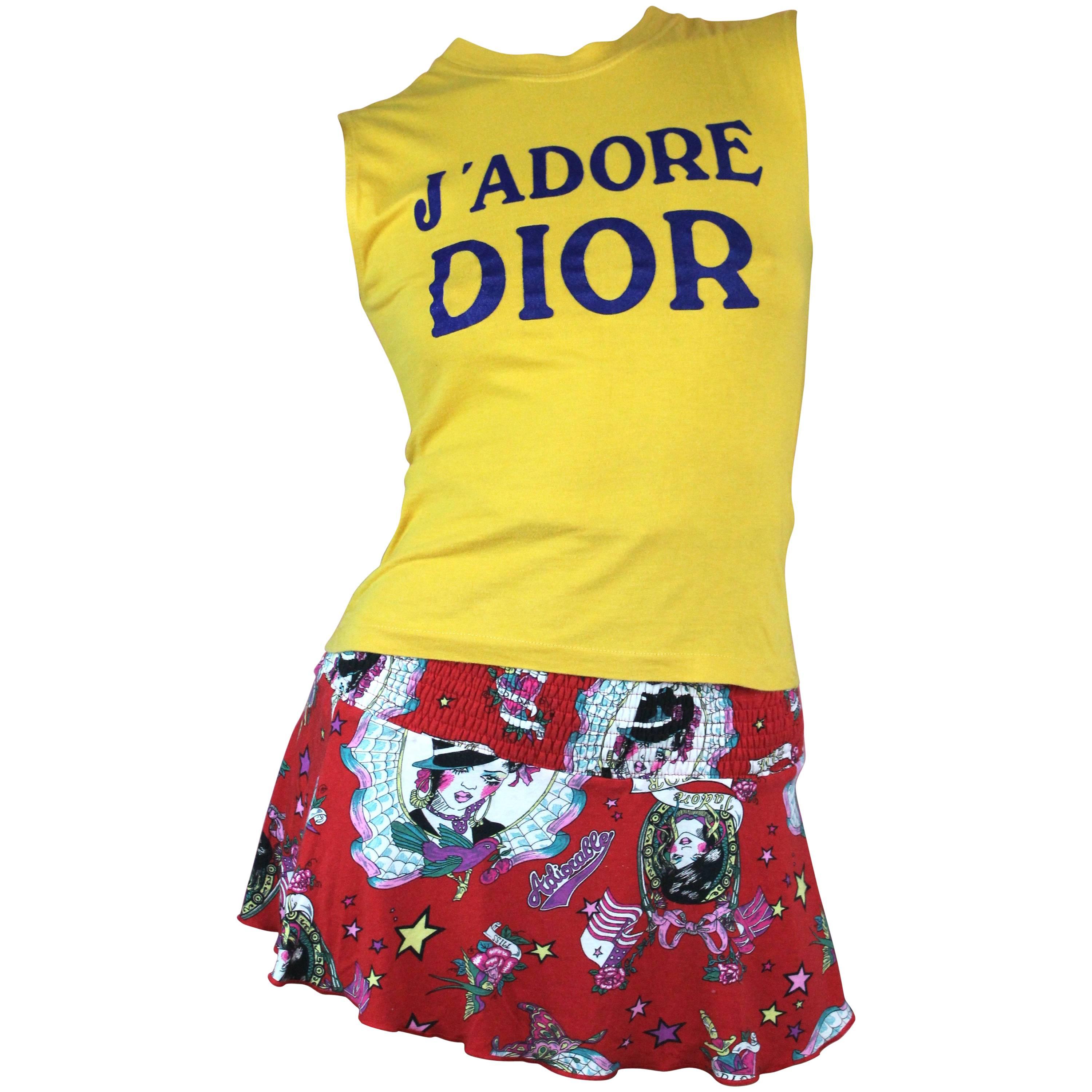 Christian Dior Miss Dior Skirt with Tattoo Motif, 2004 