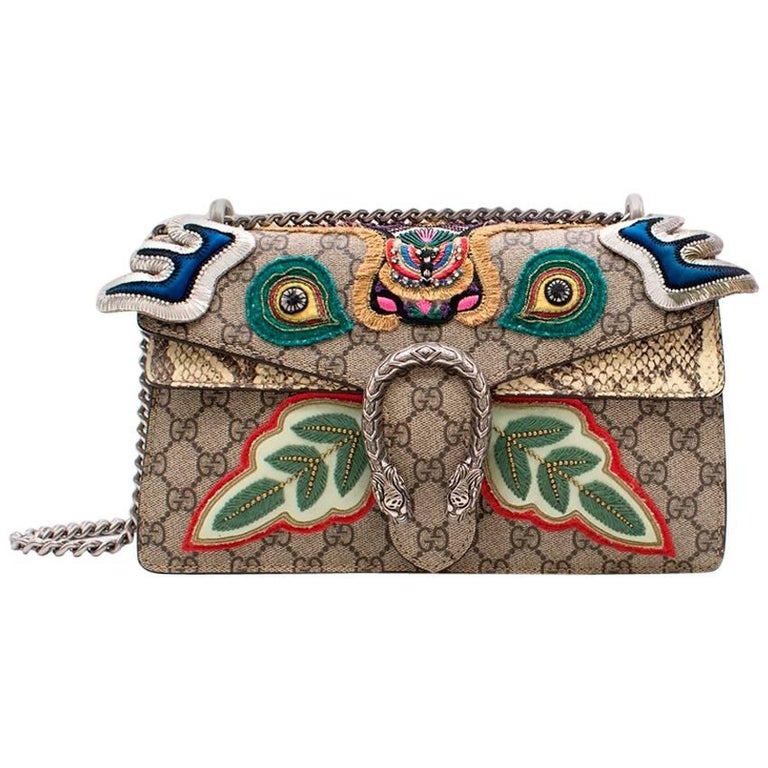 Gucci Dionysus embroidered shoulder bag at 1stdibs