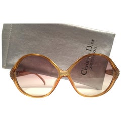 Christian Dior Vintage 2126 Honey Oversized Optyl Sunglasses, 1980