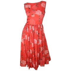 1950s Floral Dress