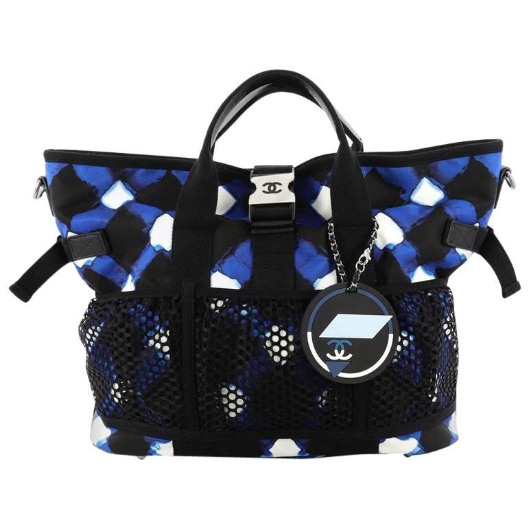 Chanel Airlines Mesh Tote Printed Nylon
