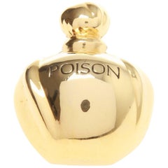 Vintage Christian Dior Poison Bottle Lapel Pin Brooch
