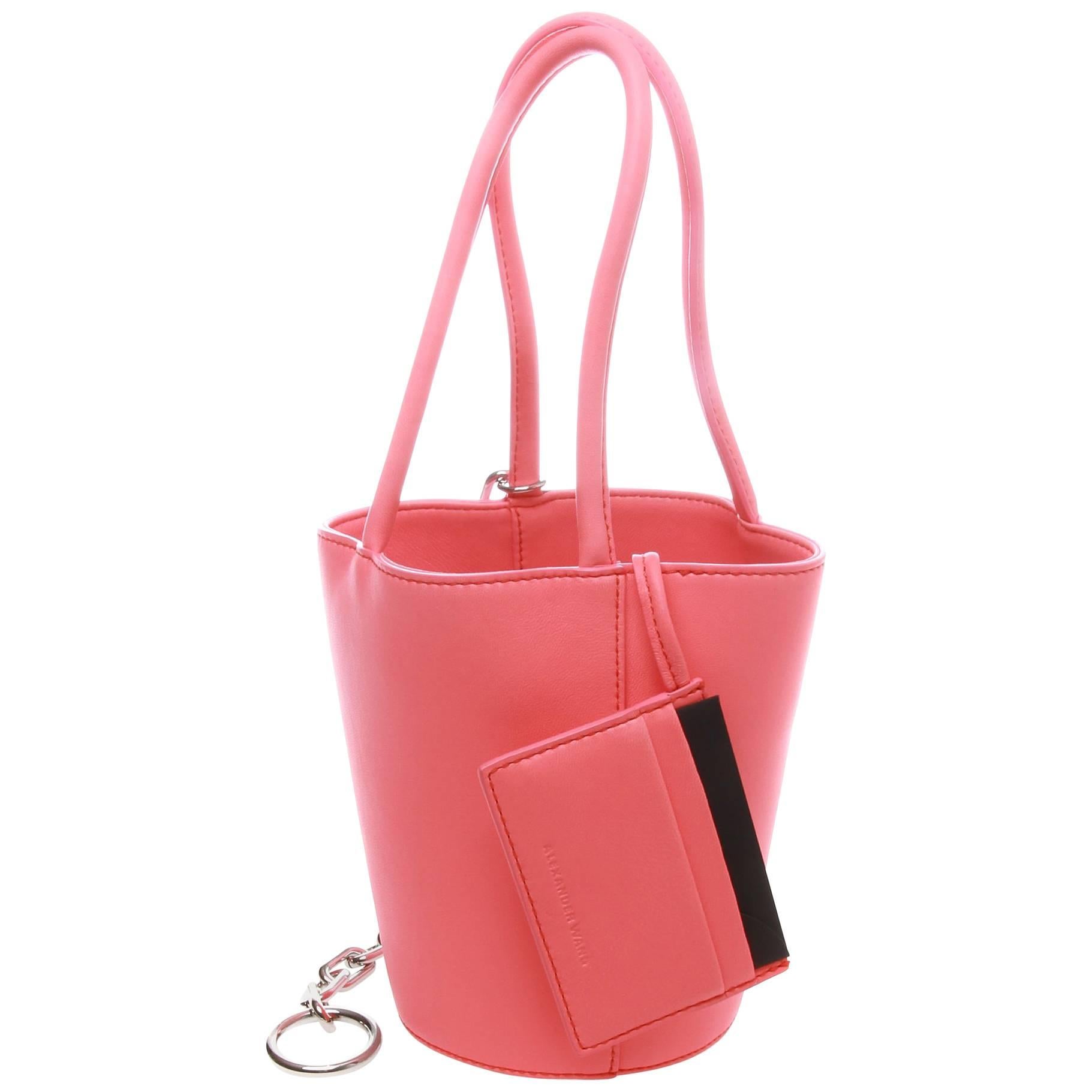 Alexander Wang Fluro Pink Mini Roxy Bucket Bag