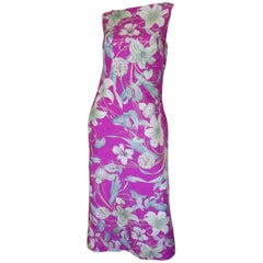 Dries van Noten Silk Floral Low Back Dress