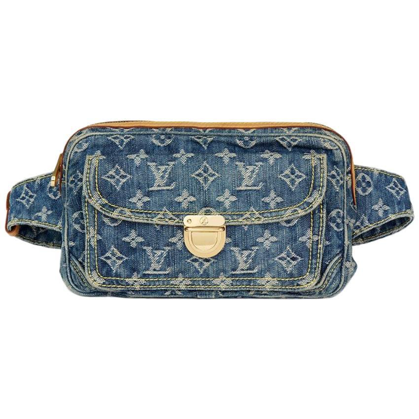 Louis Vuitton Monogram Denim Bum Bag For Sale at 1stDibs louis
