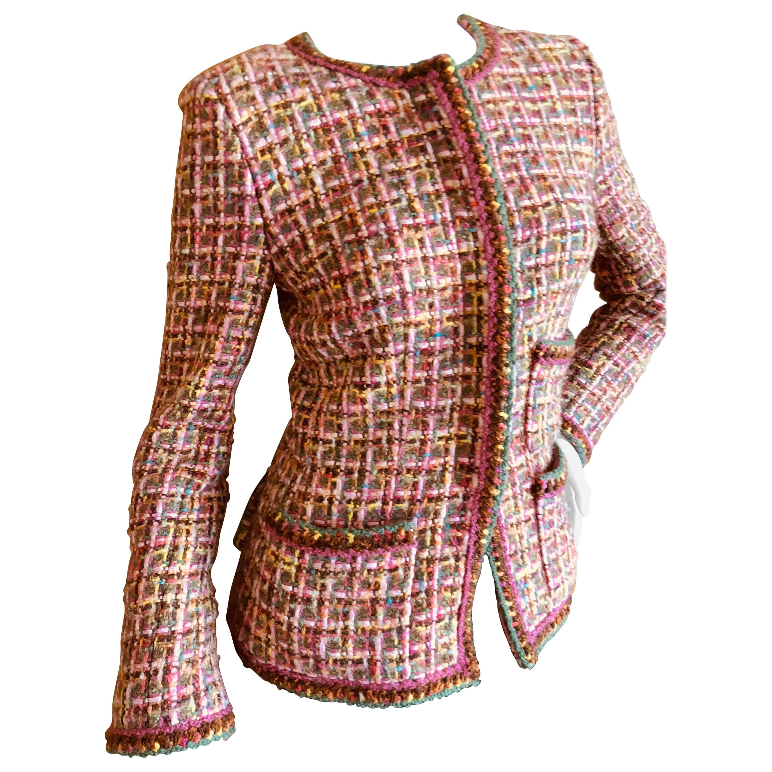 Chanel Colorful Fantasy Tweed Jacket, Autumn 2003  For Sale